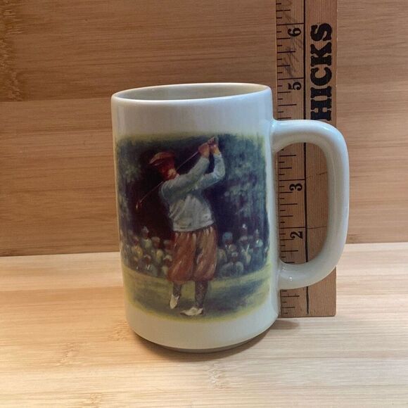 Vintage Otagiri Japan Golf Golfing Old Fashioned Golfer Knickers Coffee Cup Mug - Picture 11 of 11